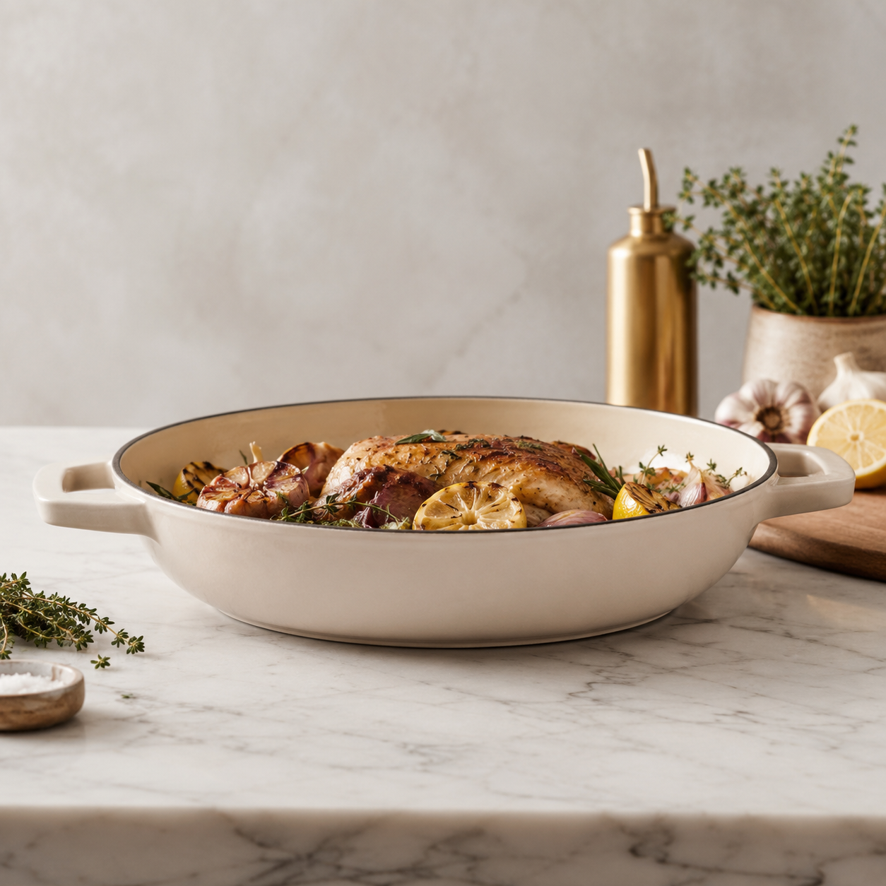 Roast Chicken with Tarragon and Cream