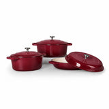 Cocotte 3-Piece Set in Rich Bordeaux